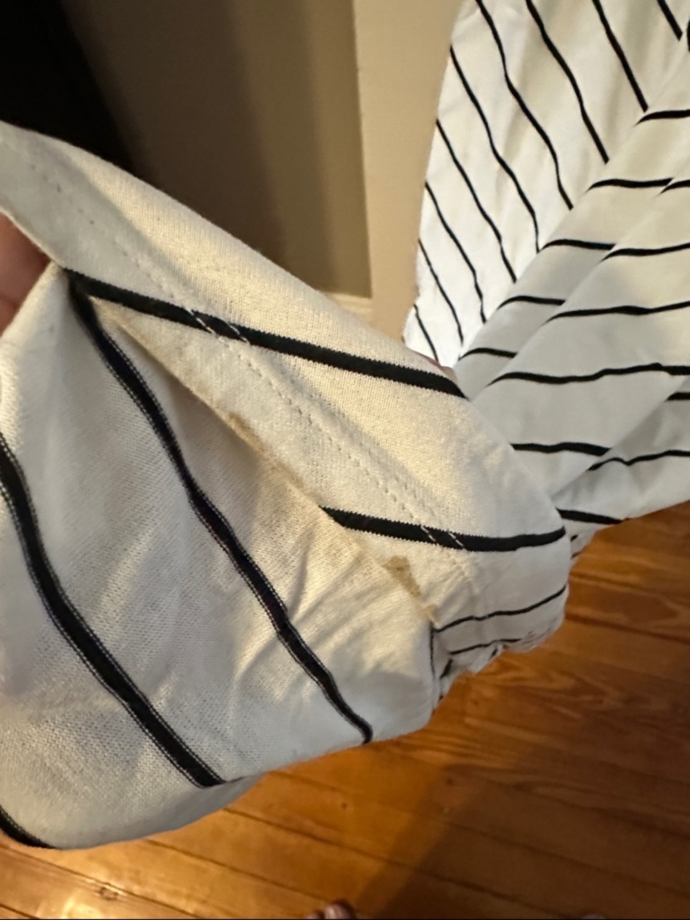 Banana Republic White Maxi Dress with Navy Stripes - Picture 4 of 4